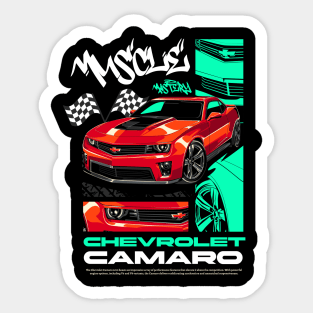 Muscle Mastery Chevrolet Camaro Sticker